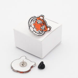 Tiger acrylic pin badge