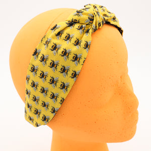 Fabric knot bee headband