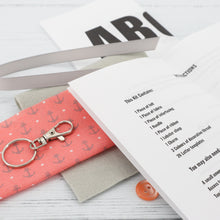 Load image into Gallery viewer, Make your own fabric letter keyring kit