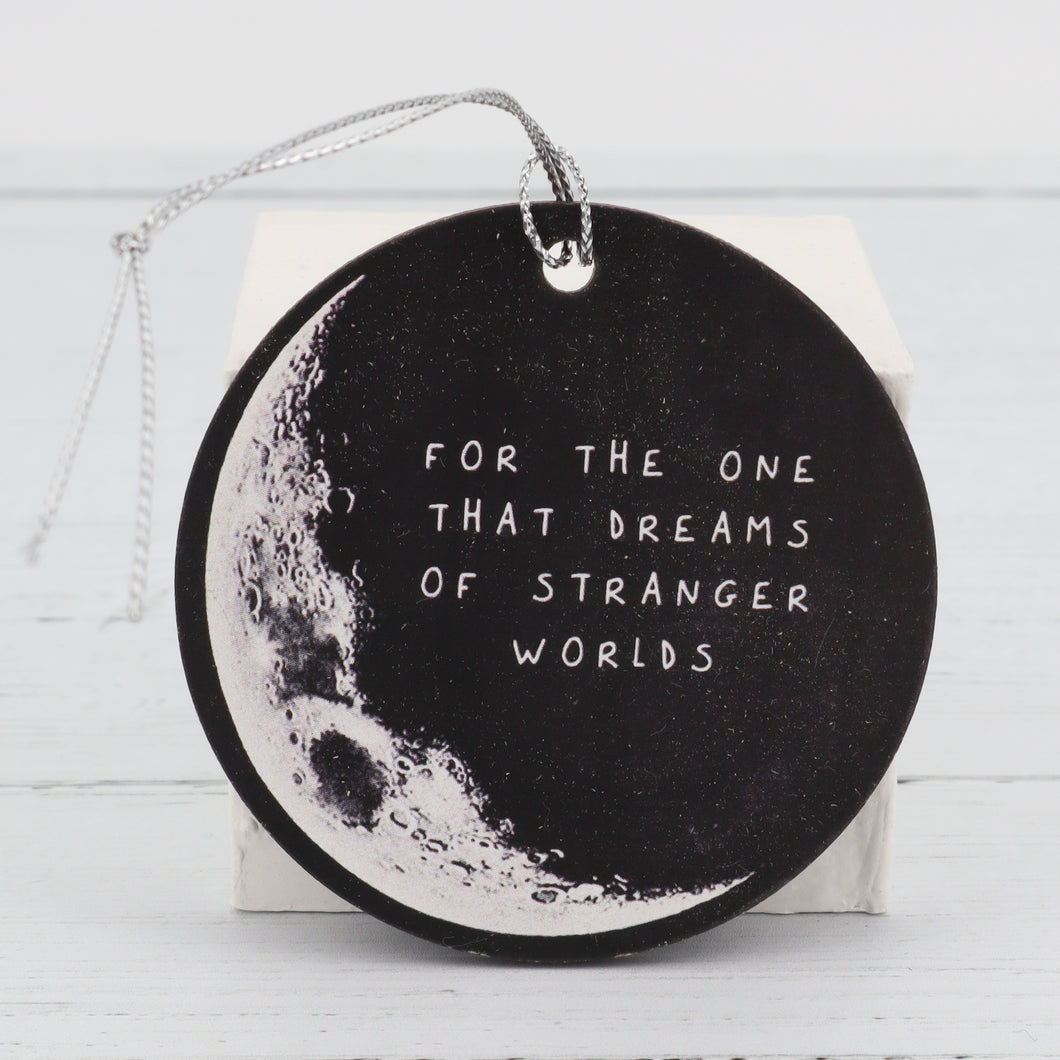 Moon quote wooden decoration