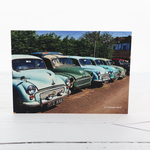 Morris Minors West Malling greetings card