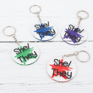 Pronoun keyrings