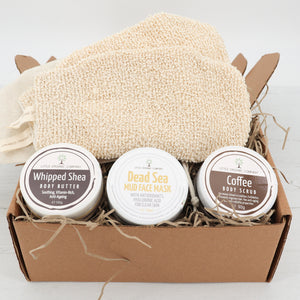 Natural and Vegan body and face pamper gift set